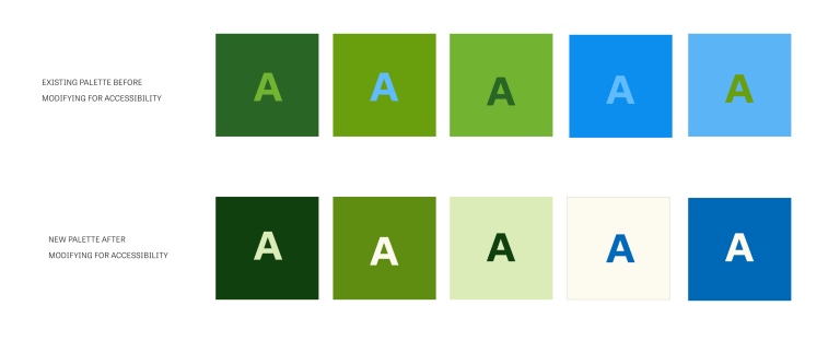 Website Color Palette Accessibility